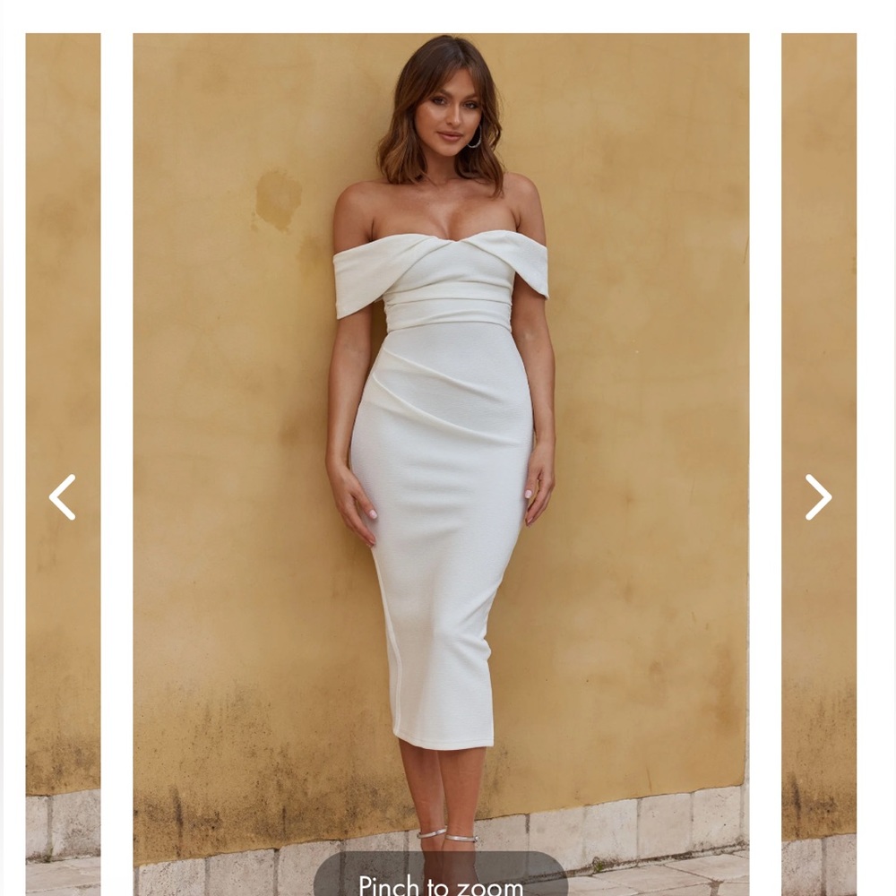Lillianne Off Shoulder Midi Dress